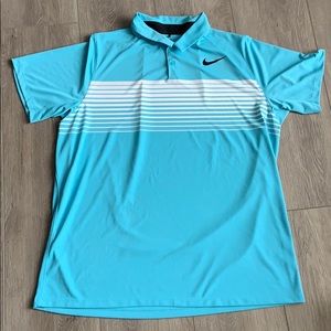 Men’s Nike Dri-fit blue golf tee. Sz XXL